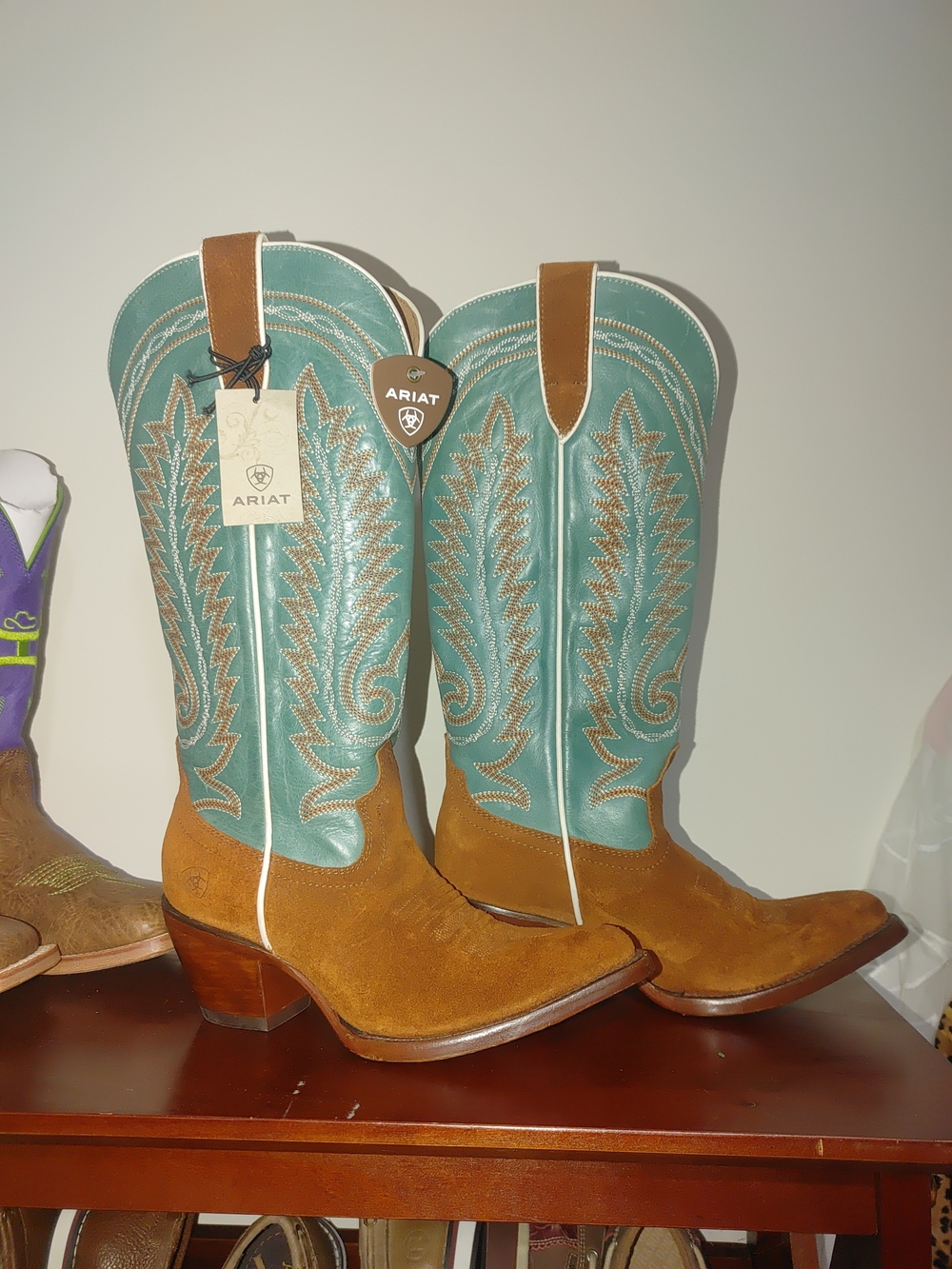 Women's Ariat Boots - Ambrose - Penny Suede Snip Toe Boots